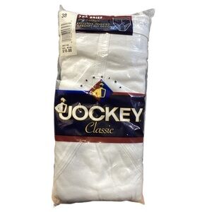 Jockey Mens 1997 Vintage Classic Inverted Y Fly Brief 3 Pack Size 38 NOS USA